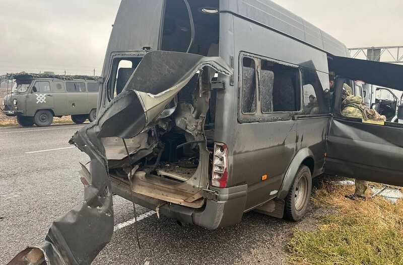 В результате атаки дрона на автобус возле Белгорода пострадало восемь человек